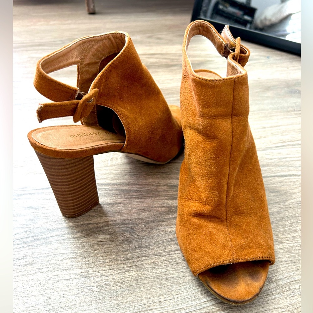 Madden Girl Brown Bootie Wedges